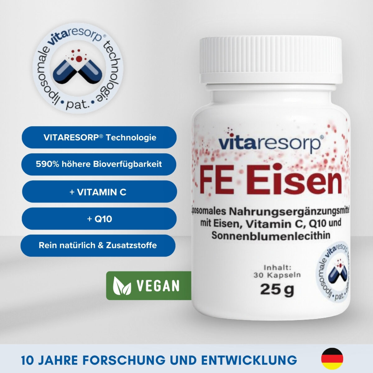 Liposomales FE Eisen Vegan – Bild 2